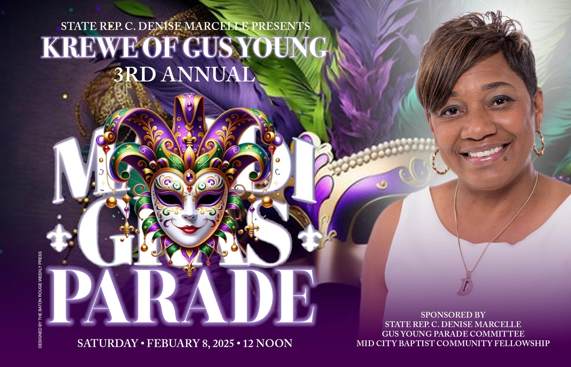 Baton Rouge Gears Up for the 3rd Annual Krewe of Gus Young Mardi Gras Parade